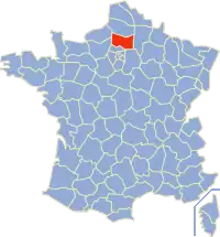 Poziția regiunii Oise