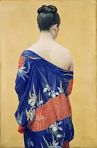 Kimono cu tipar de iris