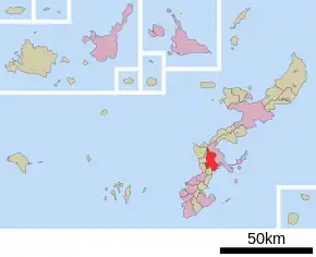 Poziția localității Okinawa