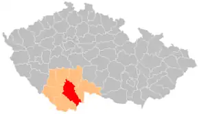 Poziția localității České Budějovice
