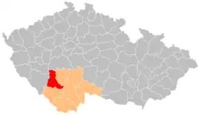 Poziția localității Strakonice