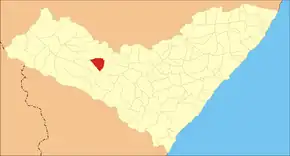 Poziția localității Olivença, Alagoas