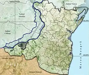 Poziția localității Oltina