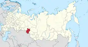 Poziția localității Regiunea Omsk