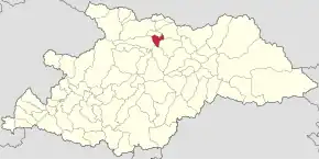 Poziția localității Oncești