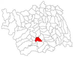 Poziția localității Onești