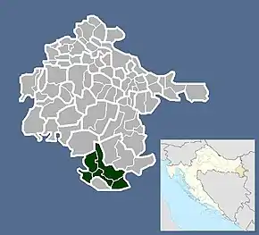 Poziția localității Drenovci