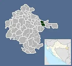 Poziția localității Lovas