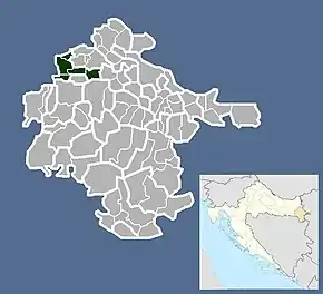 Poziția localității Markušica