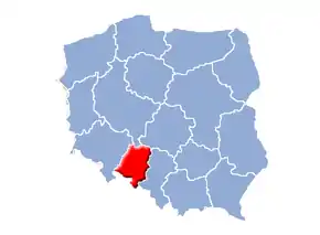 Poziția regiunii Opole