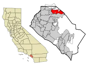 Poziția localității Yorba Linda