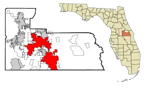 Location in Orange County and the state of Florida