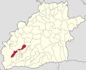 Localizare în cadrul județului