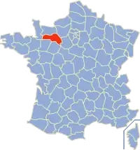 Poziția regiunii Orne