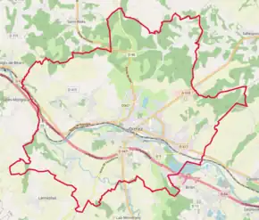 Poziția localității Orthez