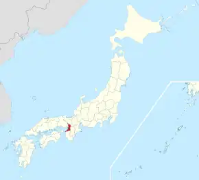 Poziția regiunii Prefectura Osaka