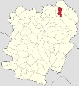 Poziția localității Cireșa