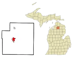 Localizare Gaylord, Michigan