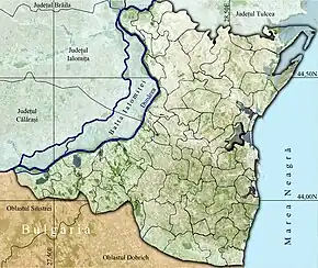 Poziția localității Ovidiu