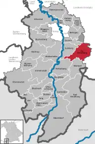 Poziția  Oy-Mittelberg pe harta districtului Oberallgäu
