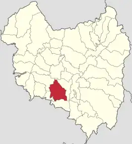 Amplasarea în cadrul județului