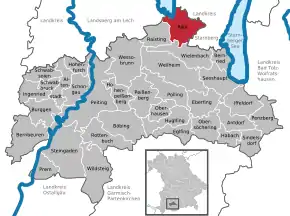 Poziția localității Pähl