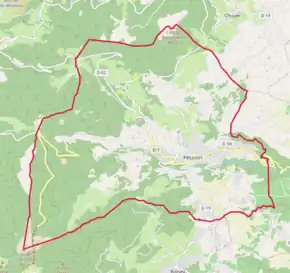 Poziția localității Pélussin