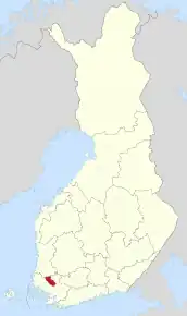 Poziția localității Pöytyä