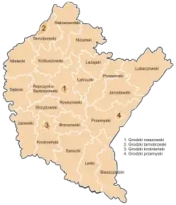 Hartă de poziționare pentru Voievodatul SubcarpatiaWojewództwo podkarpackie