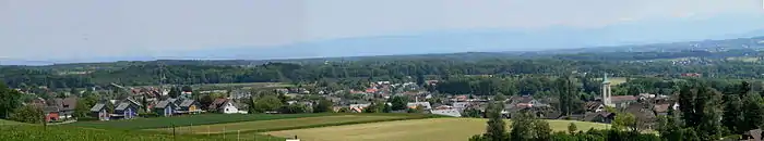 Peisaj cu panorama  localității