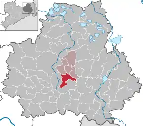 Poziția  Panschwitz-Kuckau pe harta districtului Bautzen