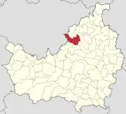 Localizarea comunei în județul Cluj