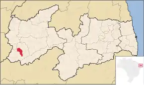 Poziția localității Diamante