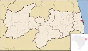 Poziția localității Lucena