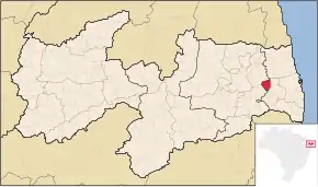 Poziția localității Mari