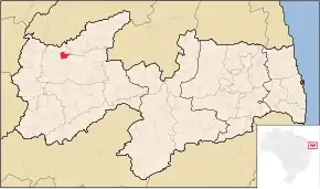 Poziția localității São Francisco (Paraíba)