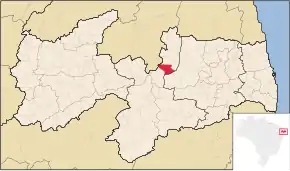 Poziția localității Seridó