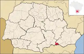 Poziția localității Antônio Olinto