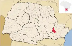 Poziția localității Campo Largo