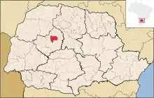 Poziția localității Campo Mourão