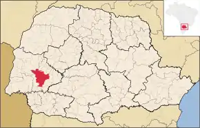 Poziția localității Cascavel (Paraná)