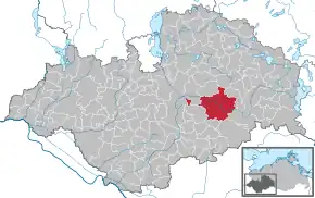 Poziția localității Parchim