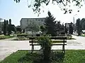 Parcul Vladimir Florea, văzut din Strada Mărășești