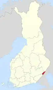 Poziția localității Parikkala