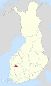 Poziția localității Parkano