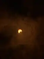 Eclipsă parțială observată din Philadelphia, Pennsylvania