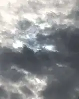 Eclipsă parțială observată din Plainfield, New Jersey