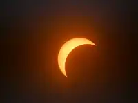 Eclipsă parțială observată din Southeastern Pennsylvania