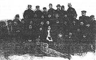 Gălățeanu în închisoare, alături de participanții revoltei din Comrat (1906)