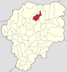 Localizare în cadrul județului